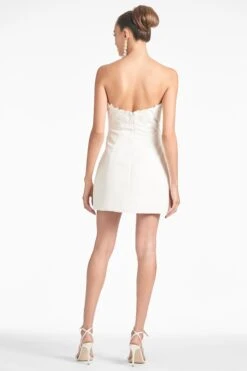 Alanna Dress - Ivory -Sachin and Babi US ALANNADRESS IVORY BACK