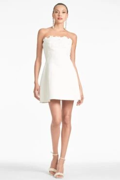 Alanna Dress - Ivory -Sachin and Babi US ALANNADRESS IVORY FRONT4