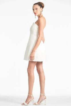 Alanna Dress - Ivory -Sachin and Babi US ALANNADRESS IVORY SIDE