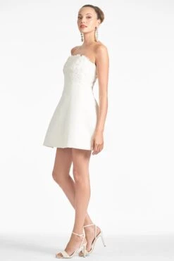 Alanna Dress - Ivory -Sachin and Babi US ALANNADRESS IVORY SIDE2