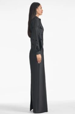 Astor Top - Black -Sachin and Babi US ASTORTOP ISOLDESKIRT BLACK SIDE