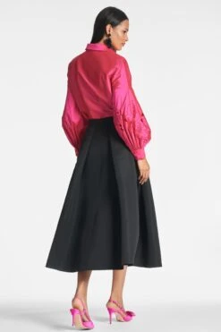 Astor Top - Fuchsia -Sachin and Babi US ASTORTOP LEIGHTONSKIRT FUCHSIA BACK