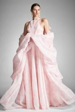 Aura Coat - Pale Pink Floral