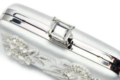 Embellished On The Rocks Clutch - Off White -Sachin and Babi US BAG ONTHEROCKSCLUTCH OFFWHITE TOP