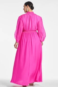 Beatrix Gown - Fuchsia 19 Beatrix Gown - Fuchsia -Sachin and Babi US BEATRIXGOWN FUCHSIA BACK