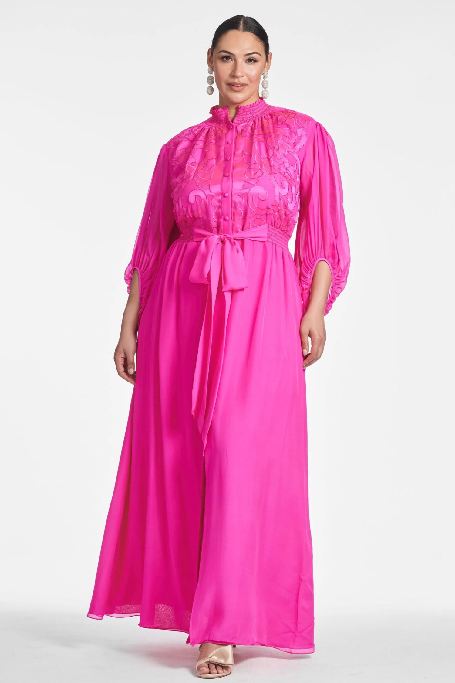 Beatrix Gown - Fuchsia 9 Beatrix Gown - Fuchsia - Image 7