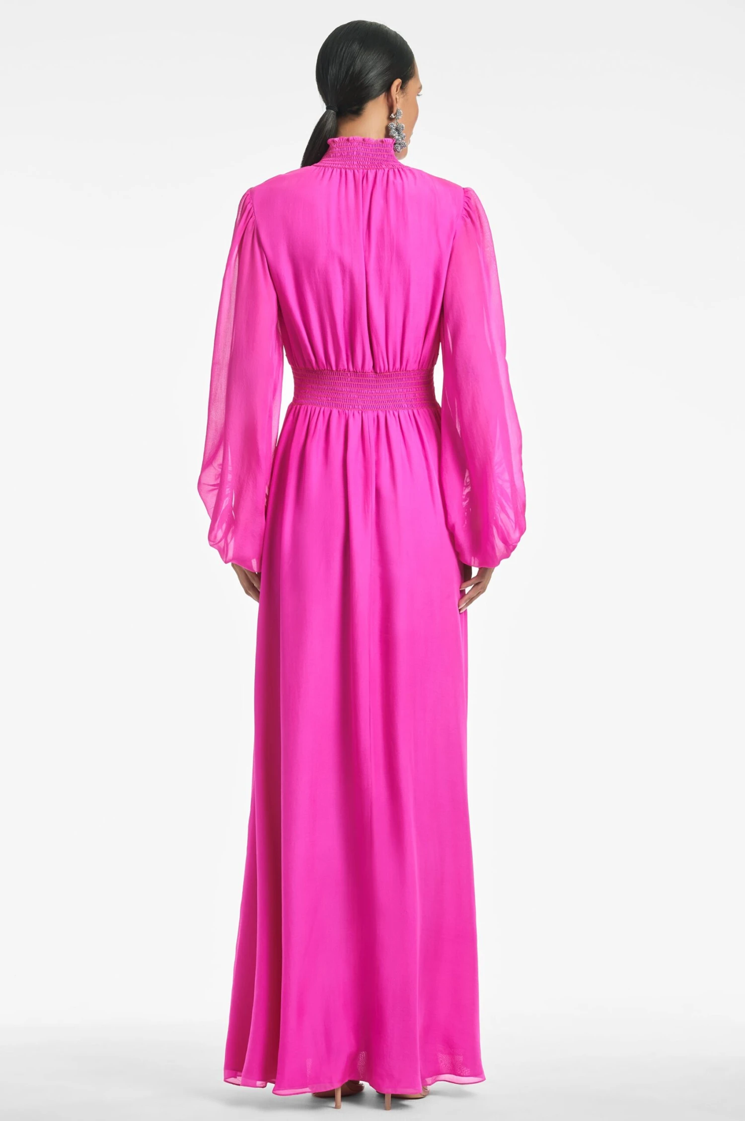 Beatrix Gown - Fuchsia 6 Beatrix Gown - Fuchsia - Image 4