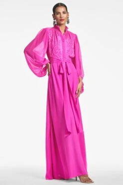 Beatrix Gown - Fuchsia 13 Beatrix Gown - Fuchsia -Sachin and Babi US BEATRIXGOWN FUCHSIA FRONT2