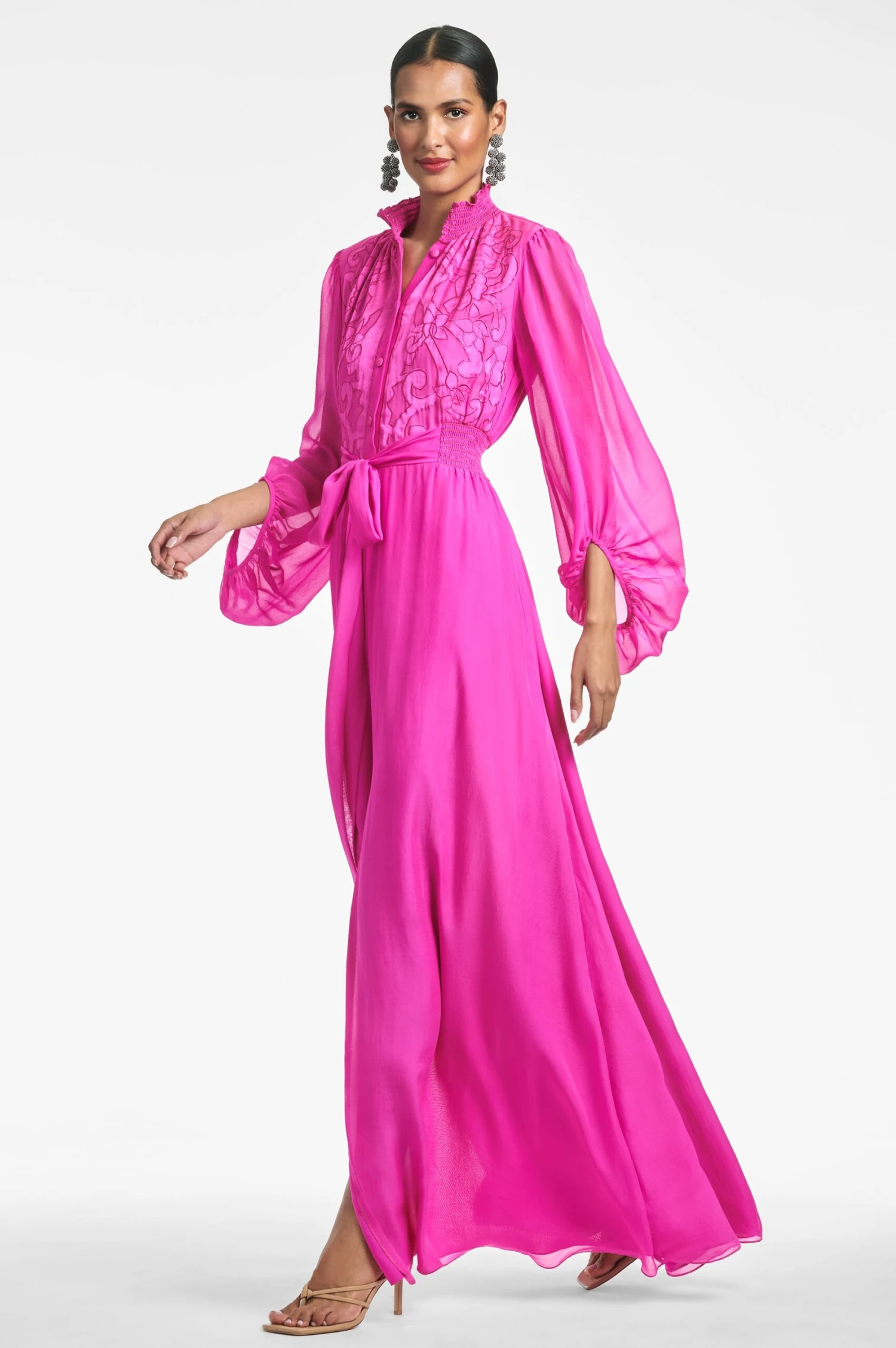 Beatrix Gown - Fuchsia 4 Beatrix Gown - Fuchsia - Image 2