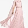 Belladonna Gown - Petal -Sachin and Babi US BELLADONNAGOWN PEACH SIDE