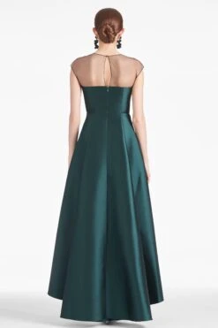 Blakely Gown - Forest Green 14 Blakely Gown - Forest Green -Sachin and Babi US BLAKELYGOWN FORESTGREEN BACK