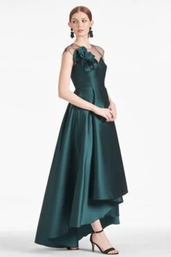 Blakely Gown - Forest Green 13 Blakely Gown - Forest Green -Sachin and Babi US BLAKELYGOWN FORESTGREEN SIDE