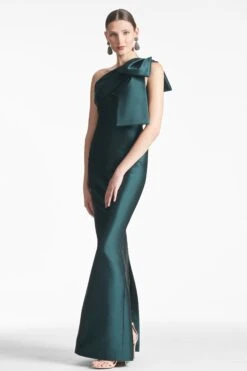 Bonnie Gown - Forest Green -Sachin and Babi US BONNIEGOWN FORESTGREEN FRONT4 a26ae15e 909f 42e5 b7f9 5fbbc19bb82e