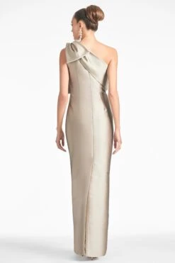 BONNIE GOWN - PEWTER -Sachin and Babi US BONNIEGOWN PEWTER BACK