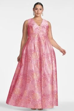 Brooke Gown - Light Sunset Hydrangea -Sachin and Babi US BROOKEGOWN LIGHTSUNSET FRONT2 b21fd541 c985 423e ab9d 881ce3518236