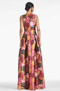 Brooke Gown - Bella Bouquet -Sachin and Babi US BROOKEGOWN BELLABOUQUET BACK