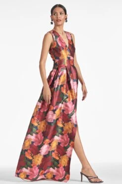 Brooke Gown - Bella Bouquet -Sachin and Babi US BROOKEGOWN BELLABOUQUET SIDE