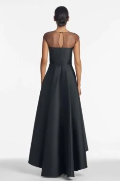 Blakely Gown - Black -Sachin and Babi US BlakelyGown Jet Back
