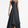 Blakely Gown - Black -Sachin and Babi US BlakelyGown Jet Front 2