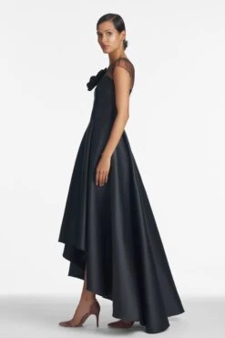 Blakely Gown - Black -Sachin and Babi US BlakelyGown Jet Side