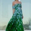 KENNEDY GOWN - KELLY GREEN DEGRADE FLORALS -Sachin and Babi US CAMERAUNTOUCH2124 3