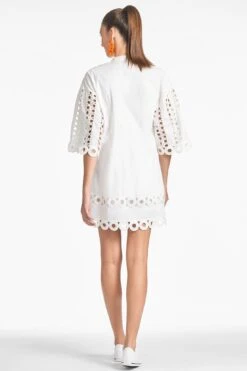 Capri Dress - White -Sachin and Babi US CAPRIDRESS WHITE BACK
