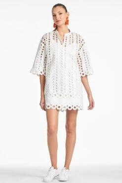 Capri Dress - White -Sachin and Babi US CAPRIDRESS WHITE FRONT2