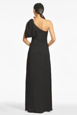 Chelsea Gown - Black -Sachin and Babi US ChelseaGown Black Back
