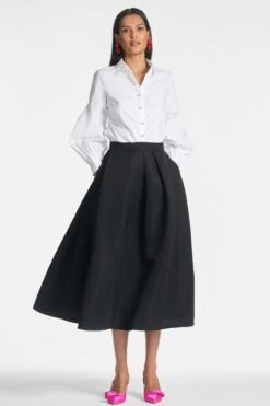 Elizabeth Top - White -Sachin and Babi US ELIZABETHTOP LEIGHTONSKIRT WHITE FRONT