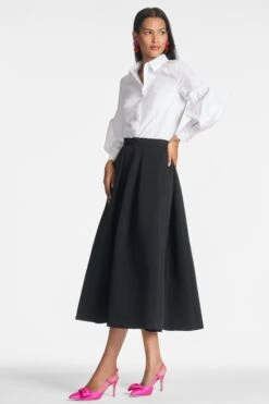 Elizabeth Top - White -Sachin and Babi US ELIZABETHTOP LEIGHTONSKIRT WHITE SIDE2