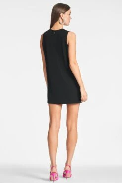 Everleigh Dress - Black -Sachin and Babi US EVERLEIGHDRESS BLACK BACK