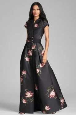 Marta Gown - Noir Blossom -Sachin and Babi US E COM 421