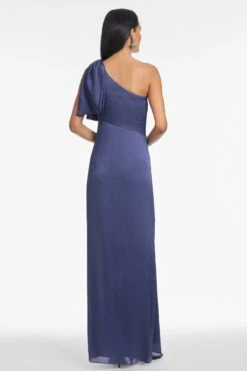 Chelsea Gown - Deep Cobalt -Sachin and Babi US F231B42 409 4