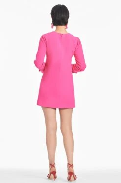 Embroidered Lily Dress - Electric Pink - Final Sale -Sachin and Babi US F241D04 966 5