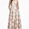 Brooke Gown - Green Ikat Floral