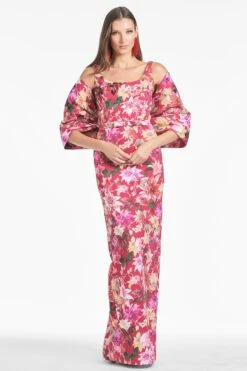 The Hug Shawl - Deep Pink Dahlia -Sachin and Babi US F241J05 695