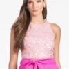 Sequin Lexi Top - Petal Pink -Sachin and Babi US F241S01 670 DETAIL