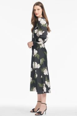 Lola Dress - Obsidian Blooms - Final Sale -Sachin and Babi US F242D17 002 4