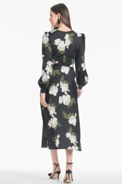 Lola Dress - Obsidian Blooms - Final Sale -Sachin and Babi US F242D17 002 5