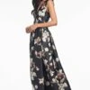 Brooke Gown - Black Venetia Petal -Sachin and Babi US F242G13 001 2