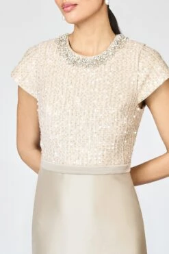 ISLA GOWN - DUNE/PEWTER -Sachin and Babi US F251G47 252 6