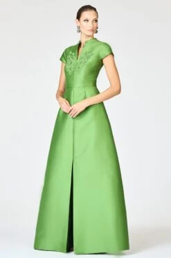 EMBELLISHED MARNI GOWN - TSAVORITE -Sachin and Babi US F251G62 311