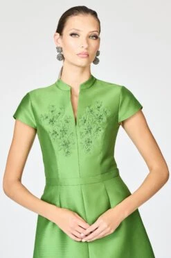 EMBELLISHED MARNI GOWN - TSAVORITE -Sachin and Babi US F251G62 311 5