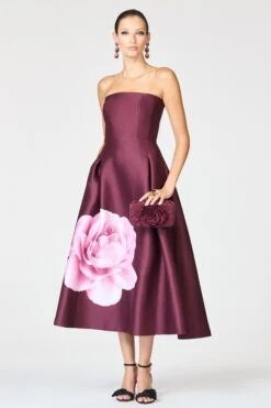 SHAY DRESS - BORDEAUX ESPERANCE -Sachin and Babi US F252D07 603
