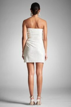 Fete Dress - Ivory Sequins -Sachin and Babi US FETEDRESS IVORY BACK