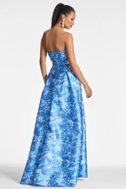 Giovanna Gown - Mediterranean Blooms -Sachin and Babi US GIOVANNAGOWN MEDITERRANEANBLOOM BACK