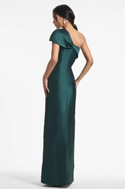 Ines Gown - Forest Green -Sachin and Babi US INESGOWN FORESTGREEN BACK