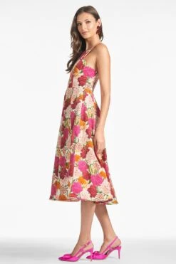 Jacinta Dress - Molti Fiore -Sachin and Babi US JACINTADRESS MOLTIFIORE SIDE