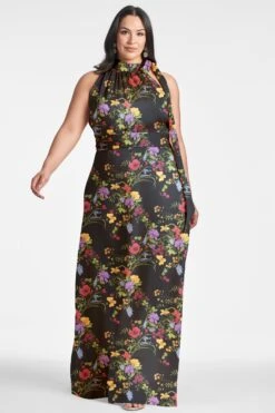 Kayla Gown - Noir Wildflower -Sachin and Babi US KAYLAGOWN NOIRWILDFLOWER FRONT11 29f746ee 82c1 4e2d 99cf 99f47881d7b1