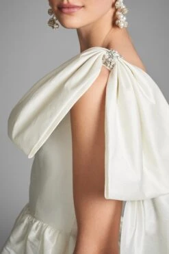 Kelsi Dress - Ivory -Sachin and Babi US KELSIDRESS IVORY SIDE2